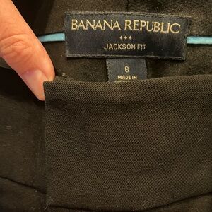 Banana Republic side leg black trouser Jackson fit size 6